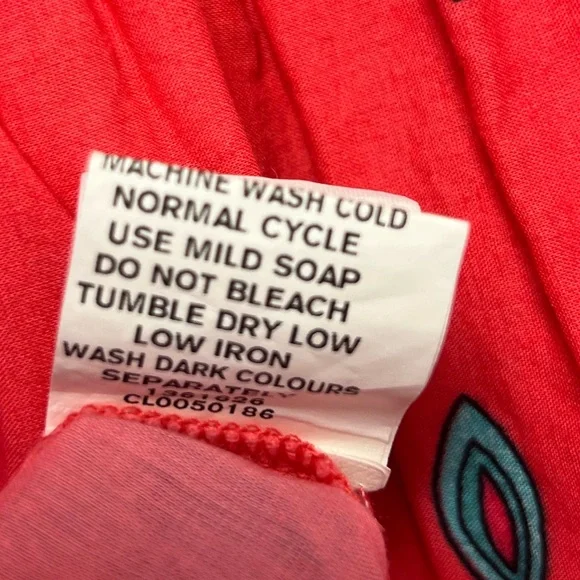 eShakti Bright Elephant Floral Print Cotton Lined Mini Skirt Size XS - Picture 8 of 8